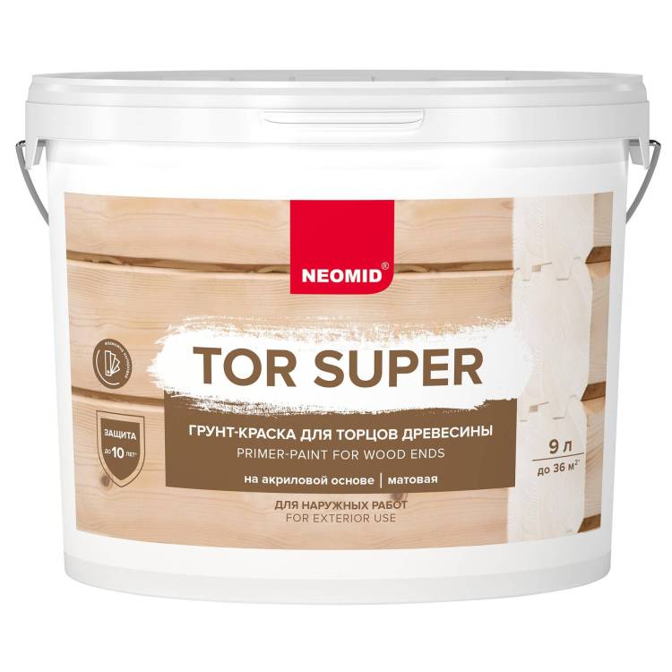 Грунт-краска Neomid Tor Super база С 9 л