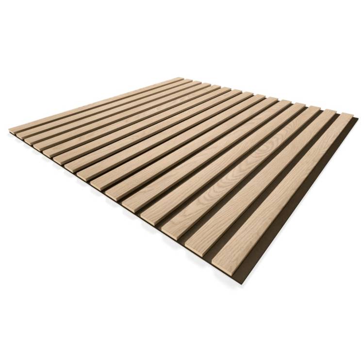 Панель стеновая акустическая Stella Comfort 9 Light Дуб Снежный 60x60x0.9