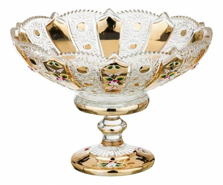 Чаша декоративная Lefard 195-106 Lefard Gold Glass (25x17 см)
