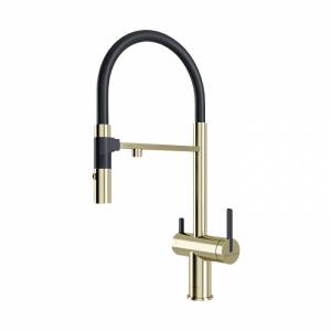 Смеситель для кухни Paulmark Gravity Gr213888-LG Светлое золото