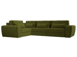 Диван угловой Лига Диванов Лига-008 Long 118745L зеленый, левый
