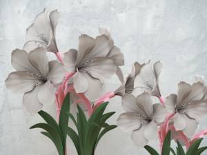 3D Фотообои Artegrafico «Застенчивая фрезия» FANT-091 акварель