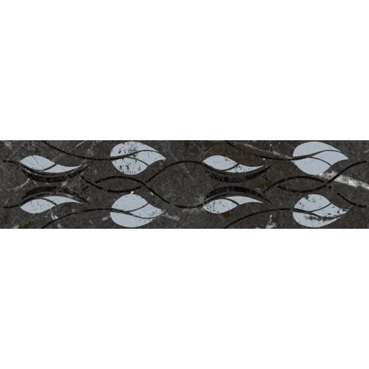 Бордюр Kerama Marazzi Тубкаль KMB3STA003BR Черный Глянцевый Обрезной 7.2x30