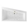 Акриловая ванна Excellent Sfera Slim 170x100 (правая) "RELAX" (золото)