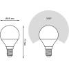 Лампа светодиодная Gauss E14 9.5W 6500K матовая 105101310 фото 2