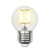 Лампа светодиодная филаментная Uniel Air G LED-G45-6W/NW/E27/CL GLA01TR