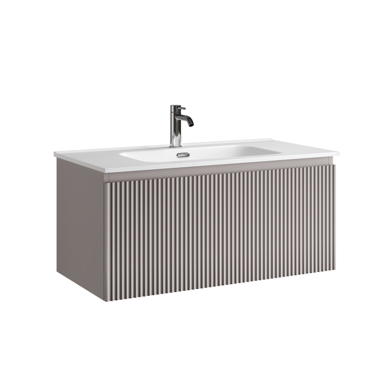 Тумба с раковиной Sancos Snob R 1.0 Doha Soft, 90x42.6