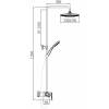 Душевая система Comforty FF074R-CGT Графит фото 8