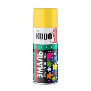 Эмаль KUDO KU-1204 флуоресцентная лимонно-желтая 0.52 л