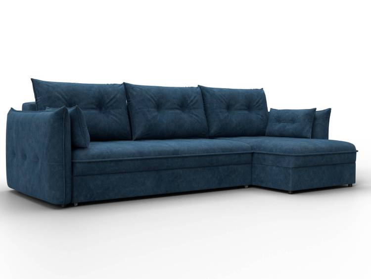 Диван угловой Лига Диванов Лига-100 133661 Синий