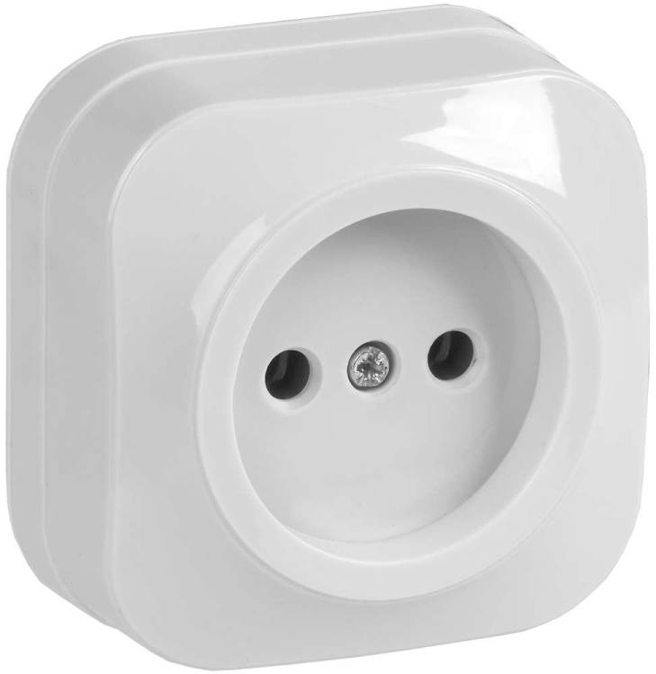 Розетка 1-местная IEK Glory ERH10-K01-10 белый