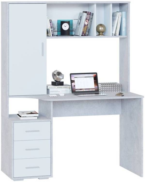 Стол компьютерный Сокол КСТ-16 00-00015593, 4680212015410, 4680212015427 Бетон/Белый