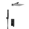 Душевой комплект Wasserkraft A66209 с верхней душевой насадкой, черный, встраиваемый, с лейкой