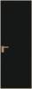 Межкомнатная дверь Profil Doors 1 AGK цвет профиля Золото, стекло безопасное 4 мм монохром черный 800x2000
