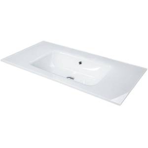 Раковина Armadi Art Lucido 852-100-W моноблок, 100 см, белая жемчужная