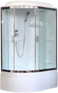 Душевая кабина Royal Bath RB8120BK1-T-CH-R+EL с высоким поддоном, с сиденьем