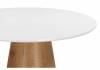 Стол Woodville Huge 15826 white, brown 120x120x75 фото 2