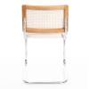 Стул Tetchair Mani 24336 груша (№3), дерево вяз, ротанг, ткань лен, металлический каркас фото 4