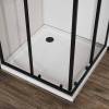 Душевой уголок Vincea City VSS-5CT8010CLB 1000x800, черный, стекло прозрачное фото 3