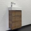 Тумба с раковиной Comforty Асти-40 00-00015420 подвесная, дуб темно-коричневый