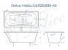Чугунная ванна Delice Malibu DLR230630-AS 170x80, белая, с антискользящим покрытием, без ножек фото 8