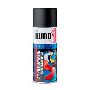 Грунт-эмаль для пластика KUDO KU-6002 черная 0.52 л