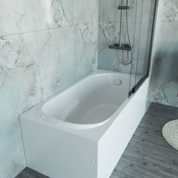 Акриловая ванна Vincea VBT-2A150-LG с ножками, белая, 150x75x47