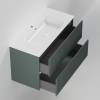 Тумба с раковиной La Fenice Terra Twin Grigio NFNC-01-TER-G-100-2-3-100 серо-зеленая матовая, 100 см фото 2