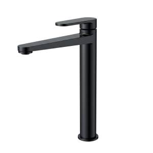 Смеситель для раковины AQUAme Novara AQM6914MB высокий, черный матовый