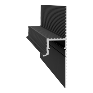 Теневой плинтус Ликорн С-22.2.3 Черный матовый анодированный 2500x55x12