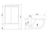 Душевая кабина Royal Bath BK RB8120BK5-WT-CH-L с высоким поддоном, с сиденьем фото 4