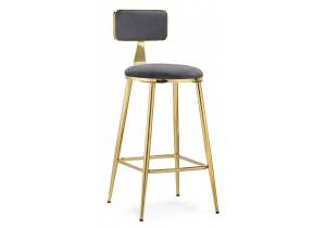 Полубарный стул Woodville Persi 15678 dark gray/gold