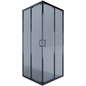 Душевой уголок Alex Baitler AB1490B4 профиль черный, стекло тонированное, 90x90x200