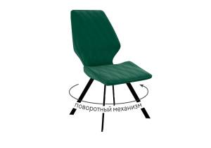Стул Дик DikLine 243 00-00079496 K13 изумруд, ножки черные, поворотный
