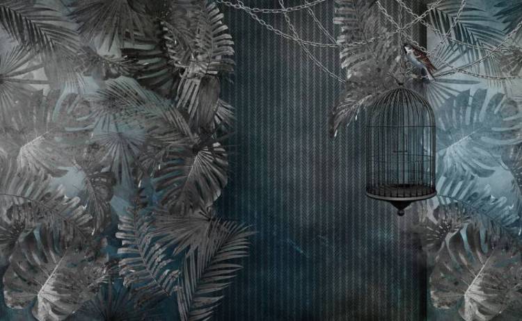 3D Фотообои Artegrafico «Стильная тропическая композиция» TP-029 канвас