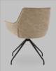 Кресло Stool Group Кимберли AV 344 W130/K02-K20PM-9005 бежевый, рогожка, замша, вращающееся фото 6