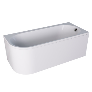 Акриловая ванна Marka One Alisa 170x75 правая, с каркасом