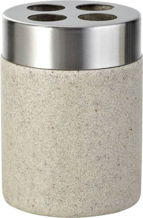 Стакан Ridder Stone 22010211 для зубных щеток, бежевый