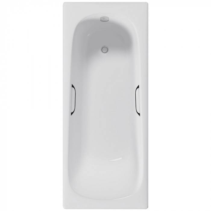 Чугунная ванна Delice Continental DLR230612R 150x70, с ручками, с ножками