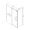 Душевой уголок Vincea Como Soft VSR-1CS8011CLB 1100x800, черный, стекло прозрачное фото 10