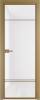 Межкомнатная дверь Profil Doors 4 AX цвет профиля Золото, стекло безопасное 6 мм белый триплекс 600x2000