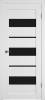 Межкомнатная дверь Владимирская Фабрика Дверей Atum 23 Snow стекло Black Gloss 900x2000