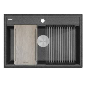 Мойка кухонная Paulmark Stepia-Multi Sink 80 PM187551-DG графит, 51x75