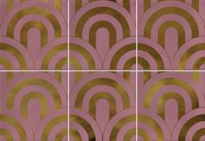 Декор Vives Hanami Takada Marsala Oro 23x33.5