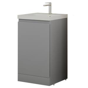 Тумба с раковиной Style Line Батлер Plus серый, раковина жасмин