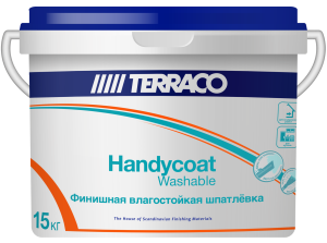 Шпатлевка финишная влагостойкая Terraco Handycoat Washable (15 кг)