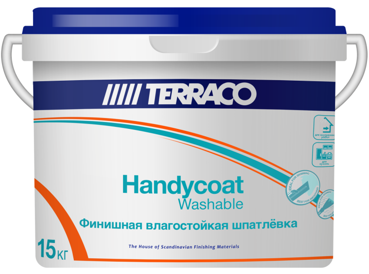 Шпатлевка финишная влагостойкая Terraco Handycoat Washable (15 кг)