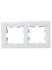 Рамка 2-постовая IEK Brite BR-M22-G-31-K01 белый матовый фото 3