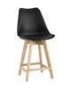 Набор из 4 полубарных стульев Stool Group Frankfurt Y815A-65CM black X4 черный фото 2