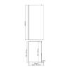 Душевая перегородка Wasserkraft Rur 30W39BG-FL профиль матовое золото, стекло рифленое, 90x200 фото 3